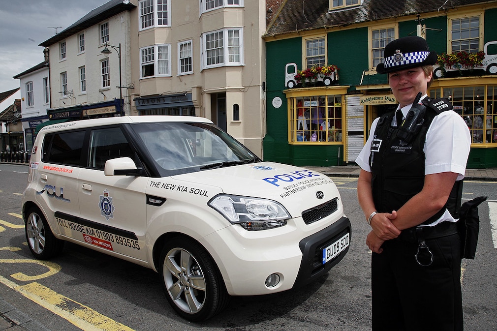 Kia Soul als Polizeiwagen