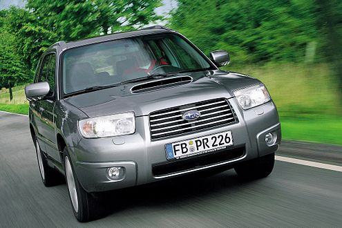 Festhalten! 230 Turbo-PS machen aus dem Forester ein echtes Renn-SUV.