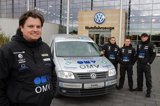 Rekordfahrt im VW Caddy EcoFuel