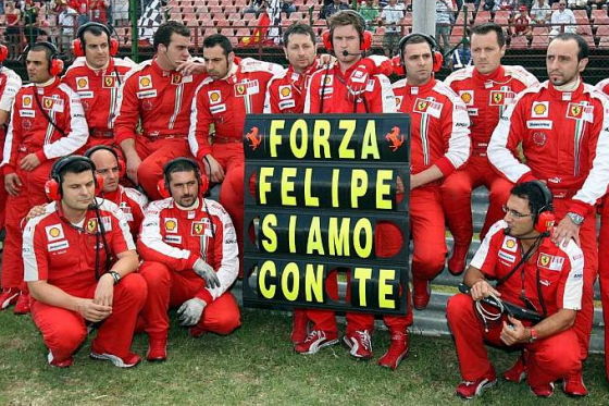 Formel 1 Crash Felipe Massa