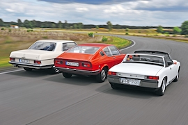 Mercedes 250 C Audi 100 Coupé S VW-Porsche 914/6