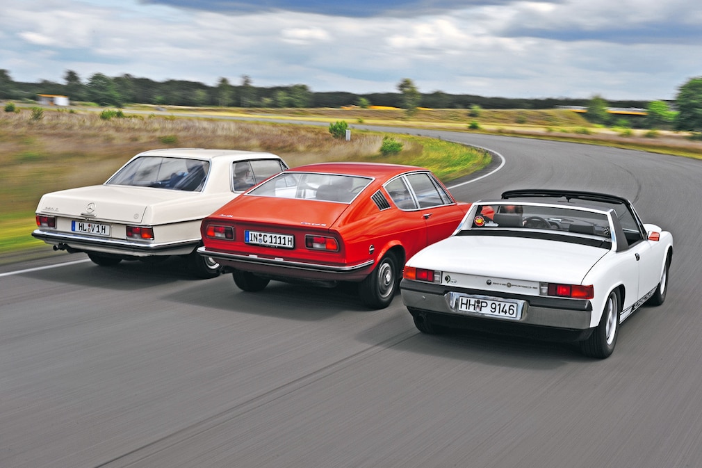 Mercedes 250 C Audi 100 Coupé S VW-Porsche 914/6