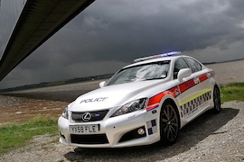 Lexus IS-F V8 als Polizeiwagen