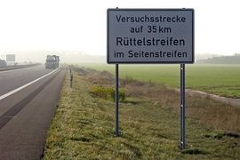 Keine Zulassung für Rüttelstreifen