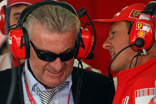 Michael Schumacher und Manager Willi Weber