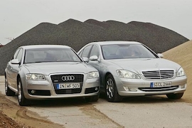 Test Audi A8 quattro  Mercedes S 500 4Matic
