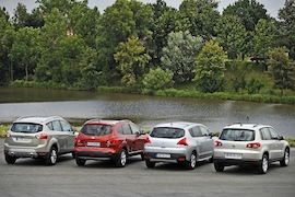 Nissan Qashqai+2 Peugeot 3008 Ford Kuga VW Tiguan