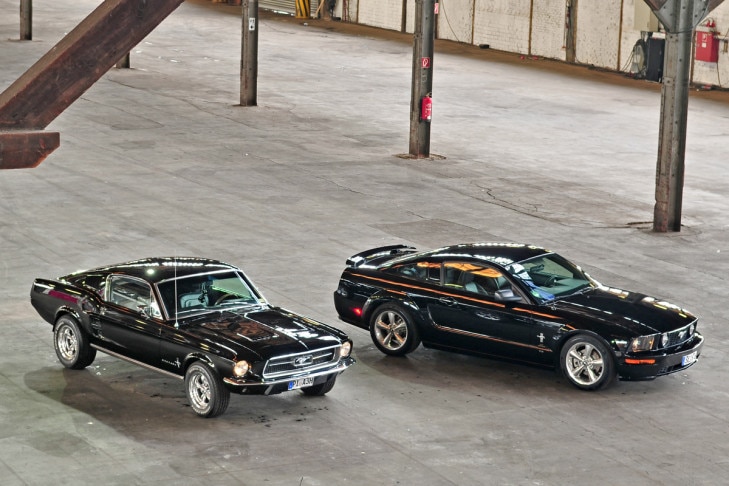 Ford Mustang alt Ford Mustang neu