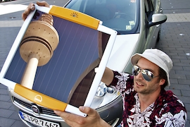 Batterie-Power von der Sonne