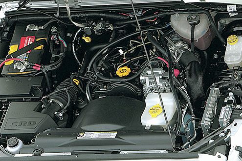 Jeep Wrangler Unlimited: kräftig nagelnder Diesel aus dem Cherokee, aber mit mehr Leistung.