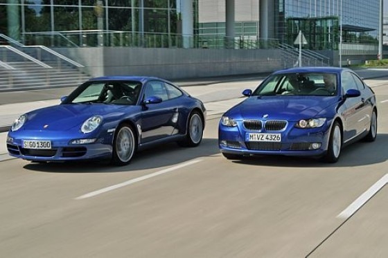 Test BMW 335i gegen Porsche 911