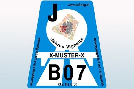 Autobahnvignetten 2007