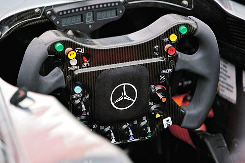 Hier kann sich Alonso künftig austoben. Das neue Lenkrad ist schon in Arbeit.