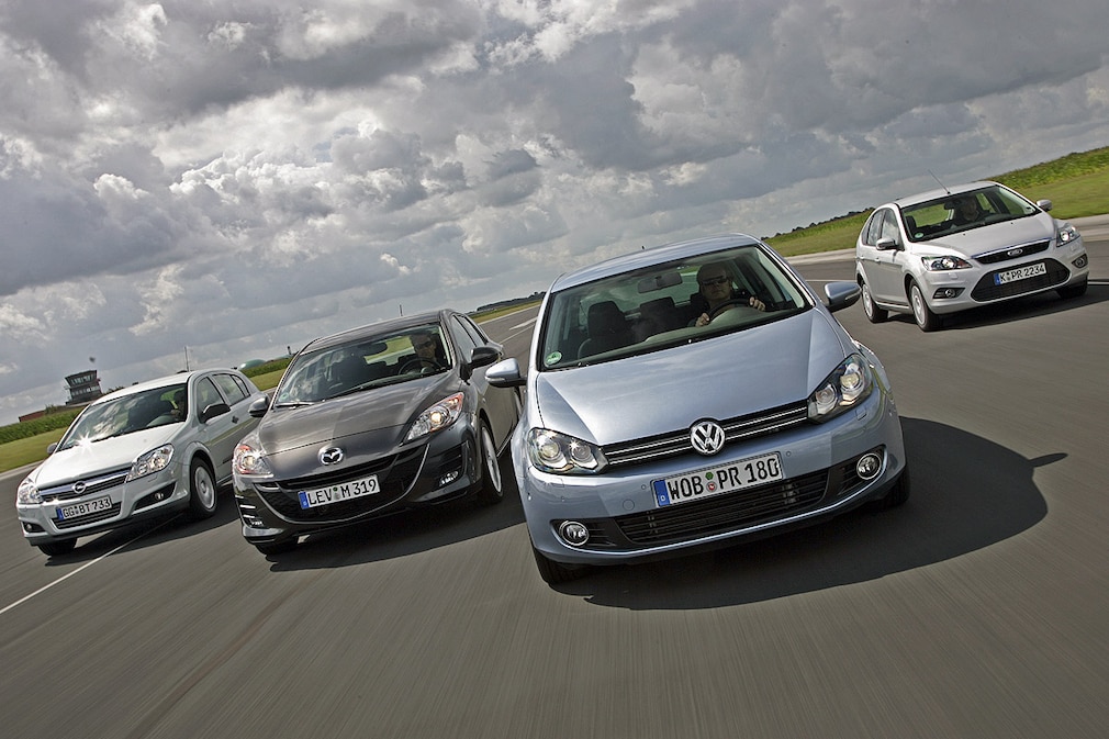 Opel Astra 1.7 CDTI ecoflex Mazda3 1.6 MZ-CD VW Golf 1.6 TDI Ford Focus 1.6 TDCi Econetic