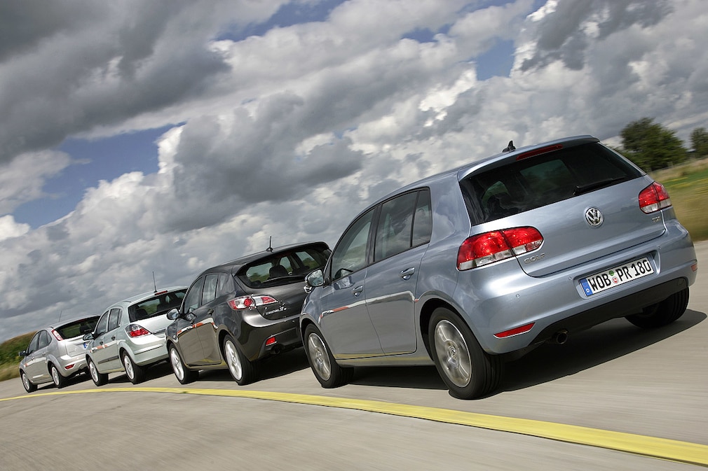 VW Golf Opel Astra Mazda3 Ford Focus