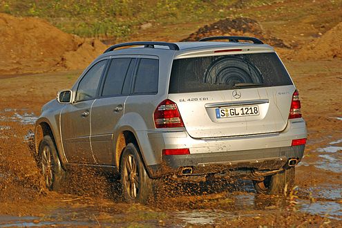 Die Bodenfreiheit des GL ist mit bis zu 310 Millimetern enorm.