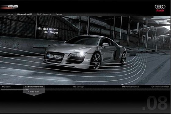 Audi R8 im Internet