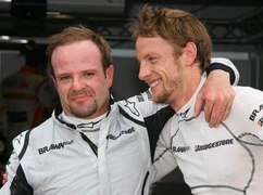 Eingespieltes Gespann: Altstar Rubens Barrichello und Jenson Button