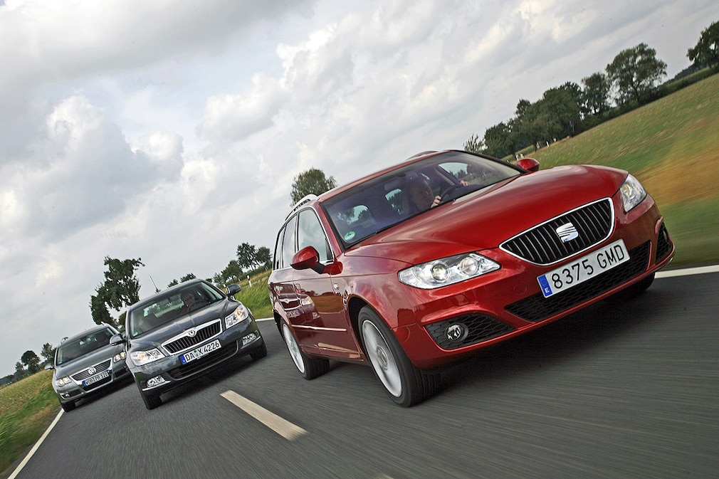 VW Passat Variant 2.0 TDI Trendline Skoda Octavia Combi 2.0 TDI Ambiente Seat Exeo St 2.0 TDI Style