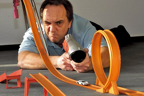 Auf der alten Hot-Wheels-Piste soll es laut Anzeige mit 768 km/h zur Sache gehen. Wer's glaubt ...