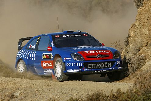 Sébastien Loeb im Citroën Xsara wurde zum dritten Mal Weltmeister.