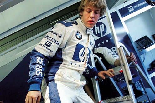 Sebastian Vettel, hier im BMW-Williams Dress, die World Series mit.
