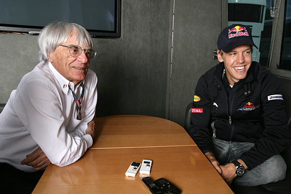 Bernie Ecclestone Sebastian Vettel Formel 1 2009 Grand Prix GP Großer Preis Belgien Spa Francorchamps Interview