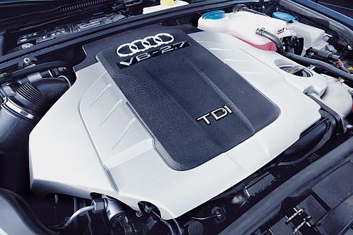 Musterknabe: Der Diesel im A4 ist auch bei Volllast kaum zu hören.