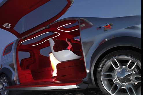 Eintritt in eine andere Welt: die futursitische Passagier-Lounge.