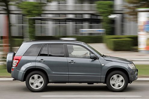 Gut gerüstet auch für unbefestigte Strecken: der Suzuki Grand Vitara.