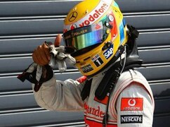 Lewis Hamilton verunfallte in Italien noch auf der letzten Rennrunde und schied aus