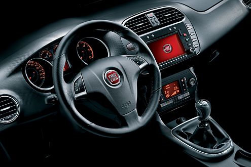 Hübsch aufgeräumt: das Cockpit mit zum Fahrer geneigter Mittelkonsole.
