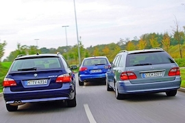 Test A6 Avant/5er Touring/Mercedes T