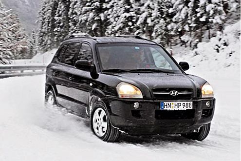 Sieht aus wie ein Allradler, hat aber nur eine Antriebsachse: Tucson 2WD.