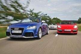 Audi TT RS BMW Z4 sDrive 35i Porsche Boxster S