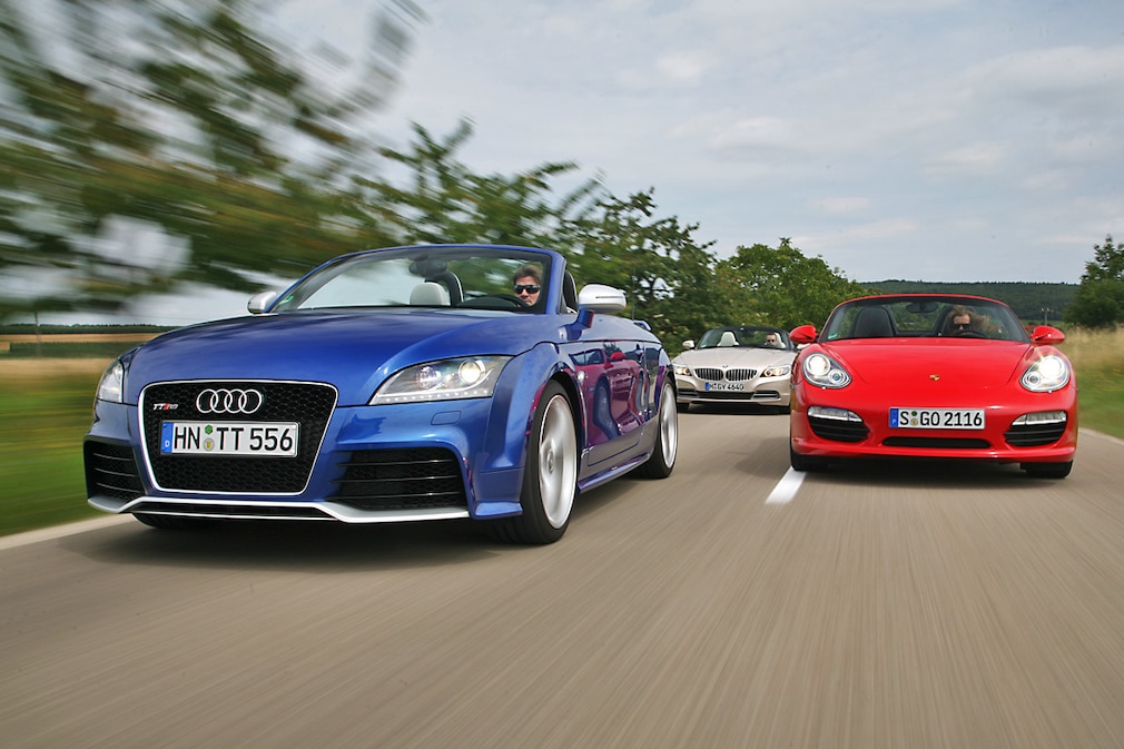 Audi TT RS BMW Z4 sDrive 35i Porsche Boxster S