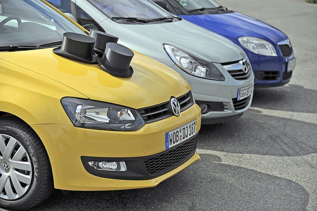 VW Polo 1.2 Trendline Opel Corsa 1.0 Selection 110 Jahre Skoda Fabia 1.2 HTP