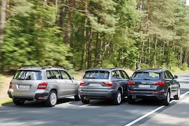 Mercedes GLK BMW X3 Audi Q5