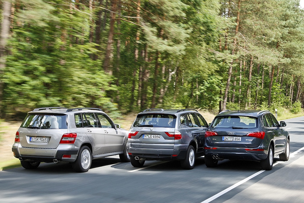Mercedes GLK BMW X3 Audi Q5