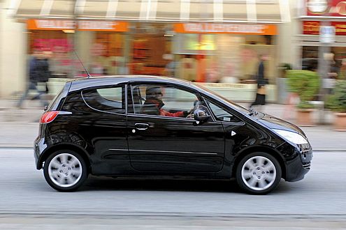 Der Mitsubishi Colt fühlt sich knackig-sportlich an.