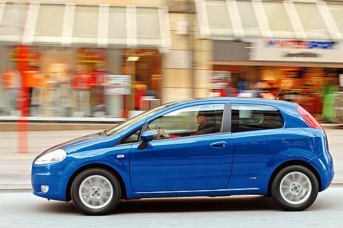 Der Grande Punto verbindet riesiges Raumgefühl mit guter Sicht nach vorne.