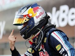 Sebastian Vettel jubelt über seine fünfte Pole-Position der Formel-1-Karriere