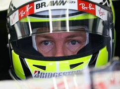 Extrem fokussiert: Für Favorit Jenson Button zählt nur der Titelgewinn