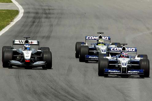 Auf dem Weg zum Sieg. F1- Grand Prix von Kannada 2001.