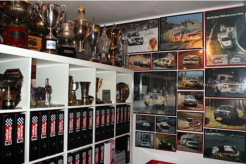 Klein, aber fein: das Röhrl-Museum Rallye-Fan Alfons François Bauer.