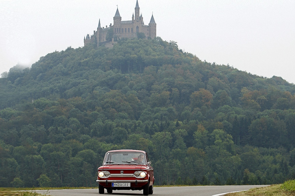 Mit dem NSU Prinz auf der Hohenzollernstraße