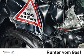 Ausgezeichnet: DVR-Plakatkampagne "Runter vom Gas!"