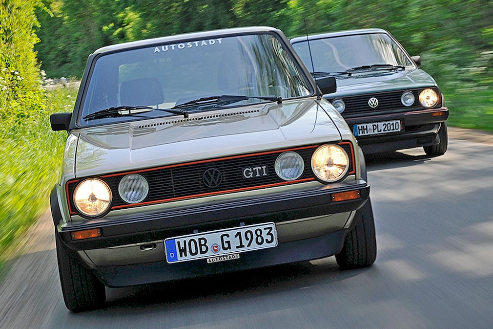 VW Golf I GTI 1.8        VW Golf II GTI 1.8