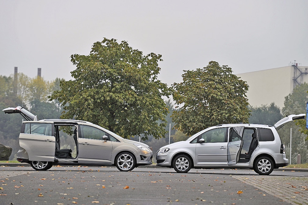 Erster Vergleich: Ford Grand C-Max gegen VW Touran