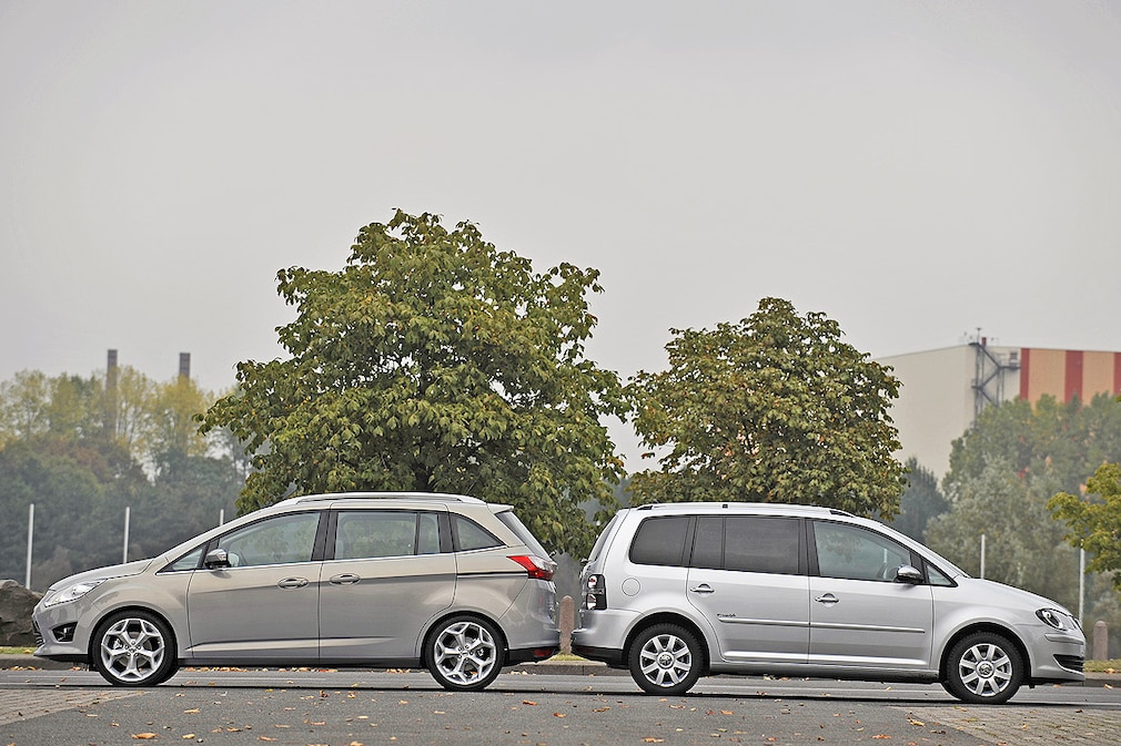 Erster Vergleich: Ford Grand C-Max gegen VW Touran